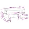 vidaXL Mesa de centro 100x51x45 cm derivados madeira carvalho fumado