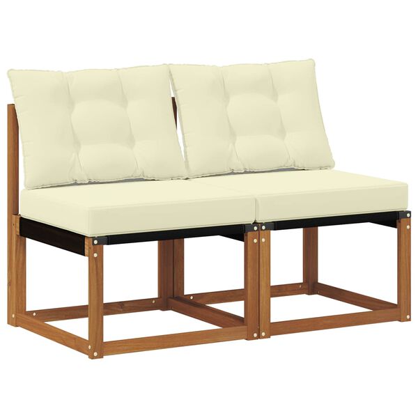 vidaXL 2 Pe&ccedil;a Sof&aacute; do Meio para Exterior