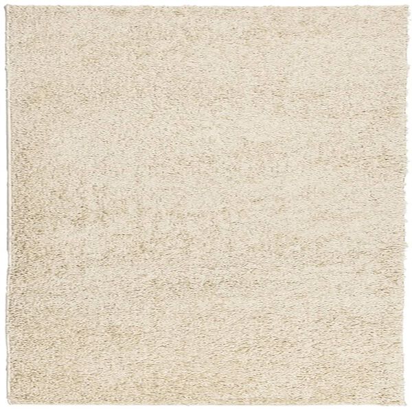 vidaXL Tapete shaggy de pelo alto PAMPLONA 160x160 cm dourado