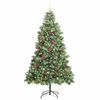 vidaXL &Aacute;rvore de Natal Artificial Verde 240 cm PVC e Metal