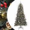 vidaXL &Aacute;rvore de Natal Artificial Verde 240 cm PVC, Pl&aacute;stico e A&ccedil;o