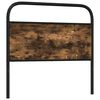 vidaXL Cabeceira de cama 107 cm derivados madeira/a&ccedil;o carvalho fumado