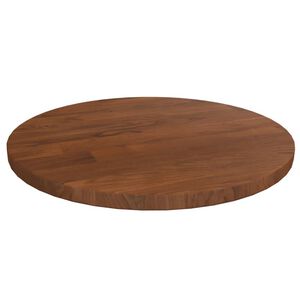 vidaXL Tampo mesa redondo &Oslash;30x1,5 cm carvalho tratado castanho-escuro