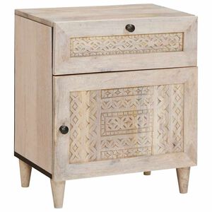 vidaXL Arm&aacute;rio de Cabeceira Branco 50 x 33 x 60 cm