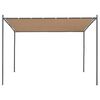 vidaXL Gazebo com telhado inclinado 300x300x257 cm 180 g/m&sup2; bege