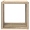vidaXL Prateleiras parede forma de cubo 4 pcs 26x15x26cm branco/sonoma