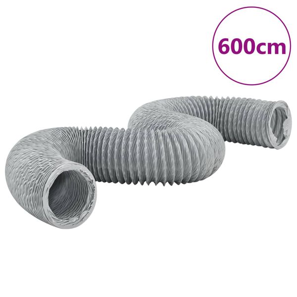 vidaXL Conduta de exaust&atilde;o PVC 6 m &Oslash;20 cm