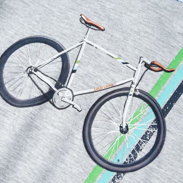 T-shirt de manga curta para crian&ccedil;a cinzento 128