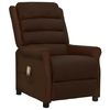 vidaXL Cadeira de massagens couro artificial castanho
