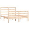 vidaXL Estrutura de cama pequena casal 120x190 cm pinho maciço