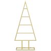 vidaXL Árvore de Natal para decoração 60 cm metal preto