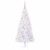 vidaXL &Aacute;rvore de Natal Artificial com 300 LEDs Branco 210 cm PVC e A&ccedil;o