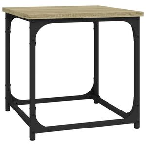 vidaXL Mesa de apoio 40x40x40 cm derivados de madeira carvalho sonoma