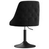 vidaXL Cadeira de jantar veludo preto