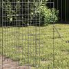 vidaXL Gaiola para Coelhos Prateado 400 x 78 x 78 cm A&ccedil;o Galvanizado