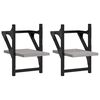 vidaXL Prateleiras de parede c/ barras 2 pcs 20x25x30 cm cinza sonoma