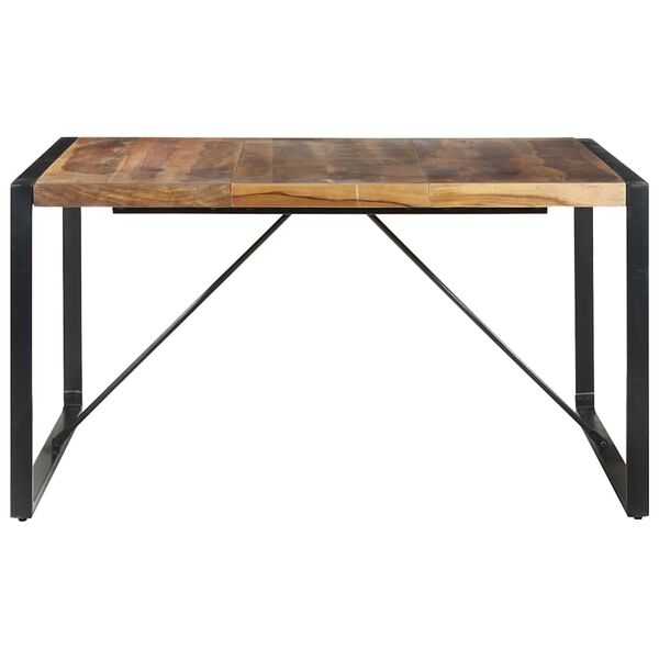 vidaXL Mesa de jantar 140x140x75 cm madeira maciça