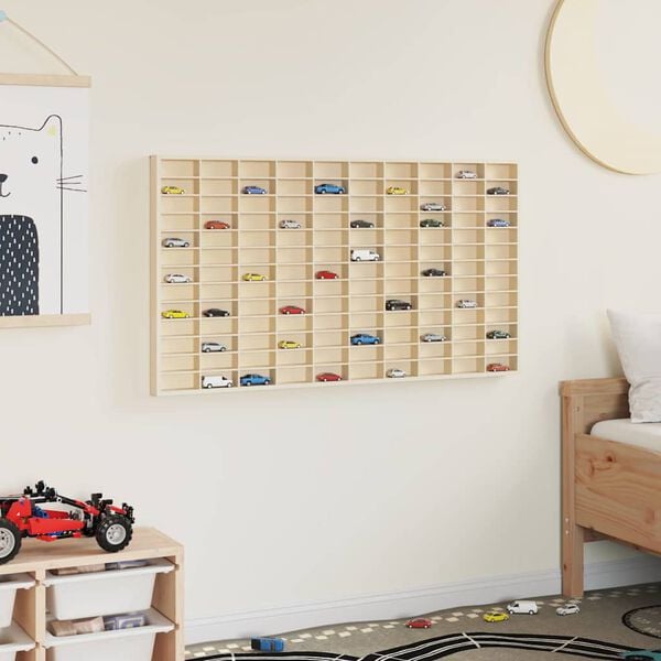 Gabinete Expositivo de Parede com prateleira Bege 98 x 4,5 x 55 cm