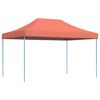vidaXL Tenda para festas pop-up dobrável 440x292x315 cm terracotta