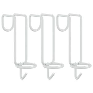 vidaXL Gancho port&aacute;til para balde a&ccedil;o galvanizado prateado