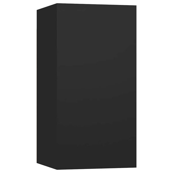 vidaXL Armário para TV 30,5x30x60 cm derivados de madeira preto