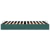 vidaXL Otomano Bed Frame No Colch&atilde;o Verde Escuro 120x200 cm Veludo