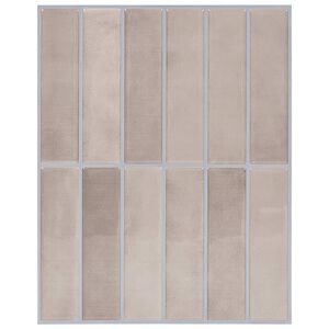 vidaXL Azulejo Retangular 10 pcs Bege Caf&eacute; 29 x 23 x 0,08 cm