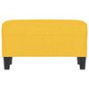 vidaXL Banco 70x35x41 cm tecido amarelo-claro
