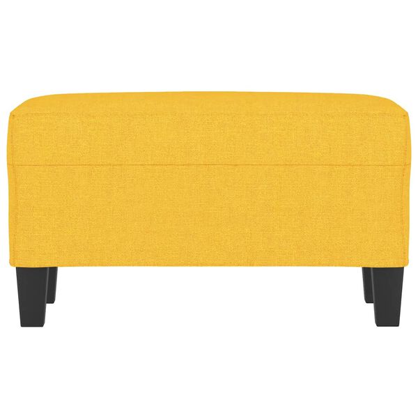 vidaXL Banco 70x35x41 cm tecido amarelo-claro