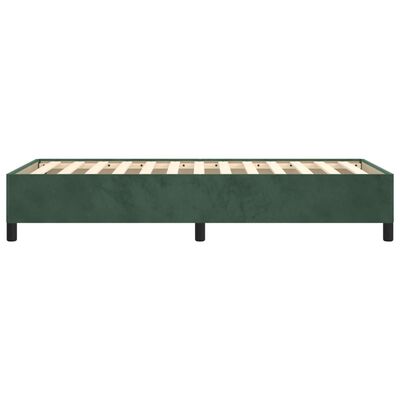 vidaXL Estrutura de cama 80x200 cm veludo verde-escuro
