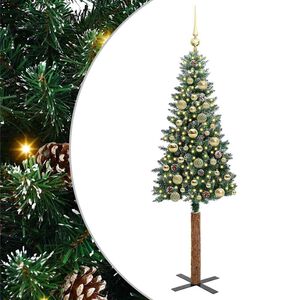 vidaXL &Aacute;rvore de Natal Slim Verde 150 cm