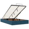 vidaXL Cama otomana com colch&atilde;o 120x190 cm veludo azul-escuro