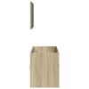 vidaXL 2 pcs conj. m&oacute;veis casa banho derivados madeira carvalho sonoma