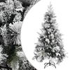 vidaXL &Aacute;rvore de Natal c/ flocos de neve e pinhas 225 cm PVC e PE
