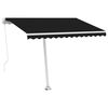 vidaXL Toldo retr&aacute;til manual independente 300x250 cm antracite