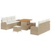 vidaXL Conjunto de Sof&aacute; de Jardim 9 unid. 8-N&uacute;mero de lugares