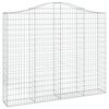 vidaXL Cestos gabi&atilde;o arqueados 13pcs 200x30x160/180 ferro galvanizado