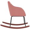 vidaXL Cadeira de baloi&ccedil;o veludo rosa