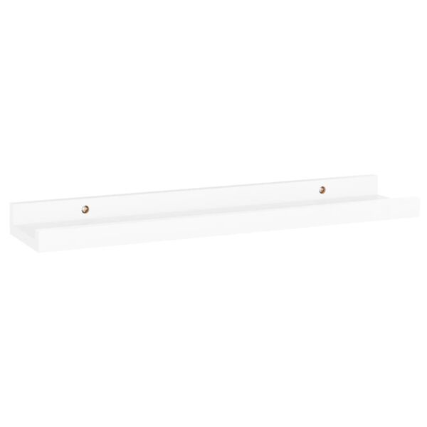 vidaXL Prateleiras de parede 4 pcs 40x9x3 cm branco