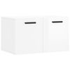vidaXL Arm&aacute;rio parede 60x36,5x35 cm derivados madeira branco brilhante