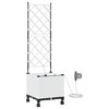 vidaXL Jardineira com Irriga&ccedil;&atilde;o e Rodas Branco 40 x 40 x 148 cm PP