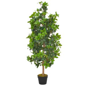 vidaXL Planta loureiro artificial com vaso 120 cm verde
