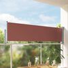 vidaXL Toldo lateral retr&aacute;til para p&aacute;tio 80x300 cm castanho