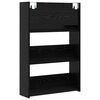 vidaXL Arm&aacute;rio de Sapatos 2 pcs Carvalho Preto 60 x 18 x 90 cm