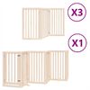vidaXL Port&atilde;o para c&atilde;es com porta dobr&aacute;vel 15 pain&eacute;is 750 cm &aacute;lamo