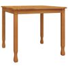 vidaXL Mesa de jantar p/ jardim 85x85x75 cm madeira de teca maci&ccedil;a