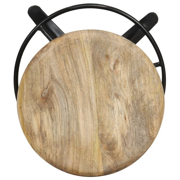 vidaXL Bancos de bar 2 pcs 76 cm madeira de mangueira maci&ccedil;a