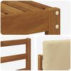 vidaXL Conjunto de Sof&aacute;s para Exterior 6 pcs Natural e Bege