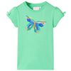 T-shirt para crian&ccedil;a verde-claro 104