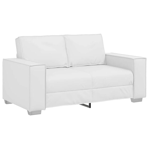 vidaXL Sof&aacute; Branco 160 x 80 x 84 cm tecido